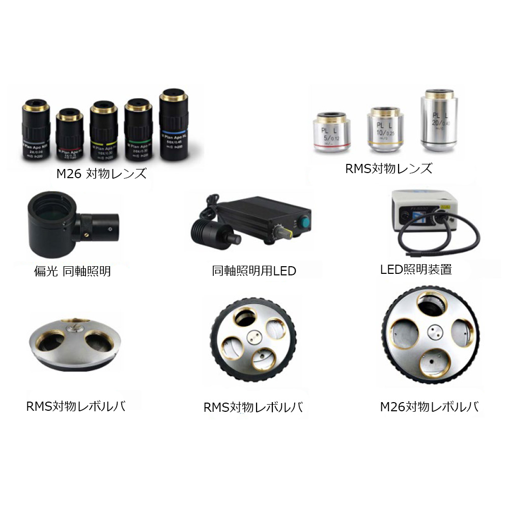 【SZS0650】単眼ズームデジタル顕微鏡/パラレル光学系/1x-Cマウント/LEDリングライト/標準スタンド/4Kカメラ - 画像 (9)