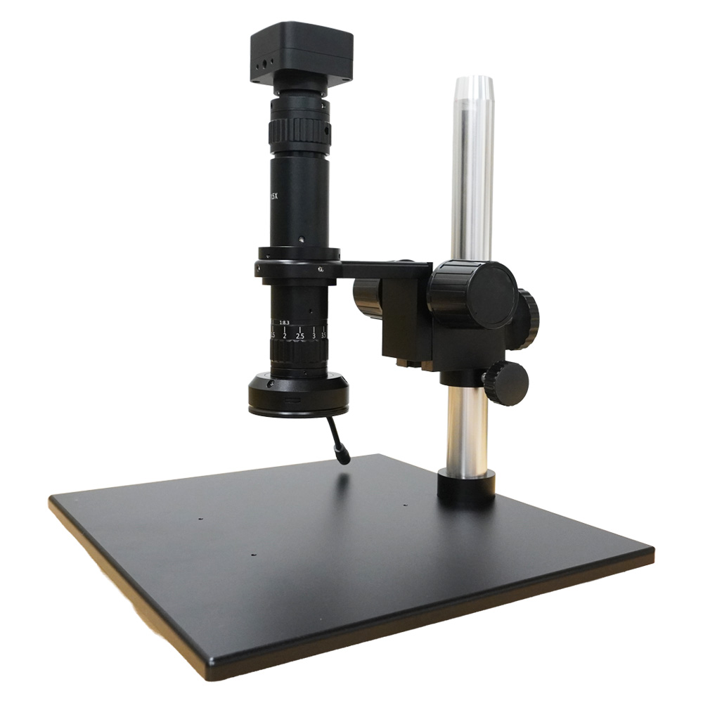 【SZS0650】単眼ズームデジタル顕微鏡/パラレル光学系/1x-Cマウント/LEDリングライト/標準スタンド/4Kカメラ - 画像 (3)